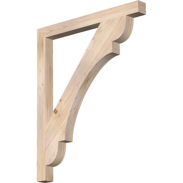 Ekena Millwork Olympic Block Smooth Bracket, Douglas Fir, 3 1/2"W x 40"D x 48"H BKT04X40X48OLY05SDF - main
